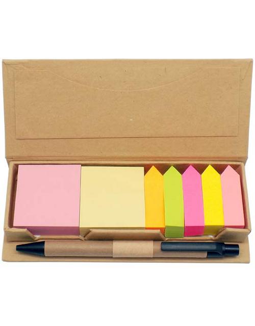 SET PORTA POST IT C/BOL Y REGLA - Shefa Products